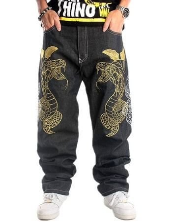 Ruiatoo Jeans Baggy Skateboard Pant