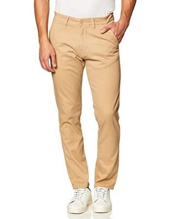 Southpole Men's Flex Stretch Basic Long Chino Pants