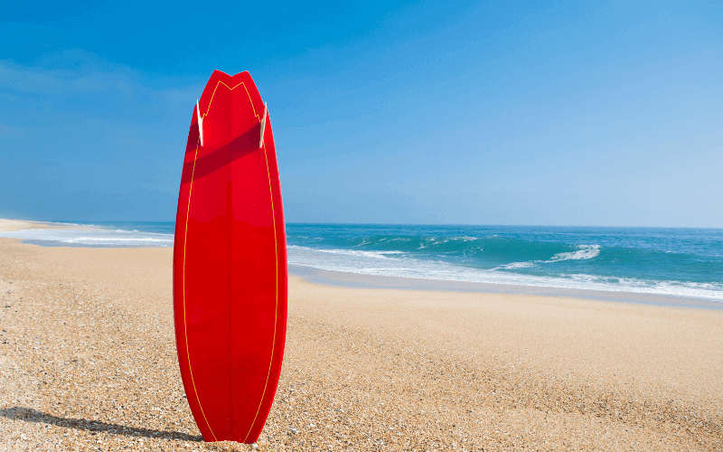 Waterlogged Surfboard