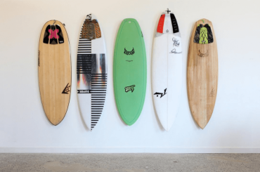Hang a surfboard on a wall