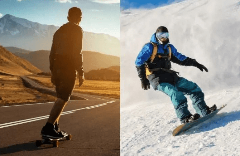 Skateboarding help with snowboarding