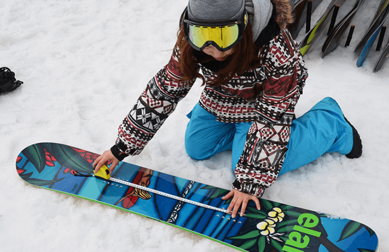 Snowboard stance width