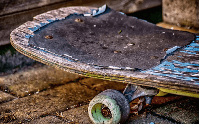 Waterlogged Skateboard